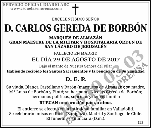Carlos Gereda de Borbón
